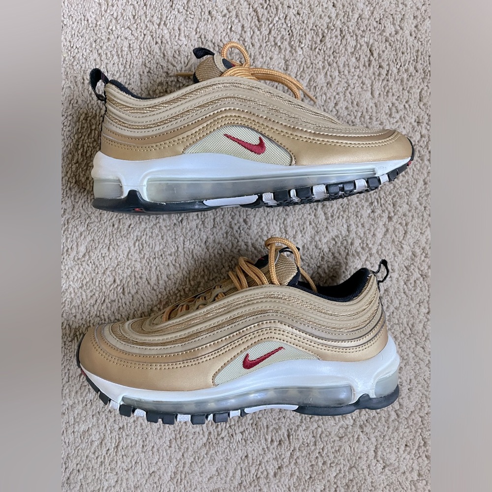 Nike air max 97 metallic gold 2017 size 4